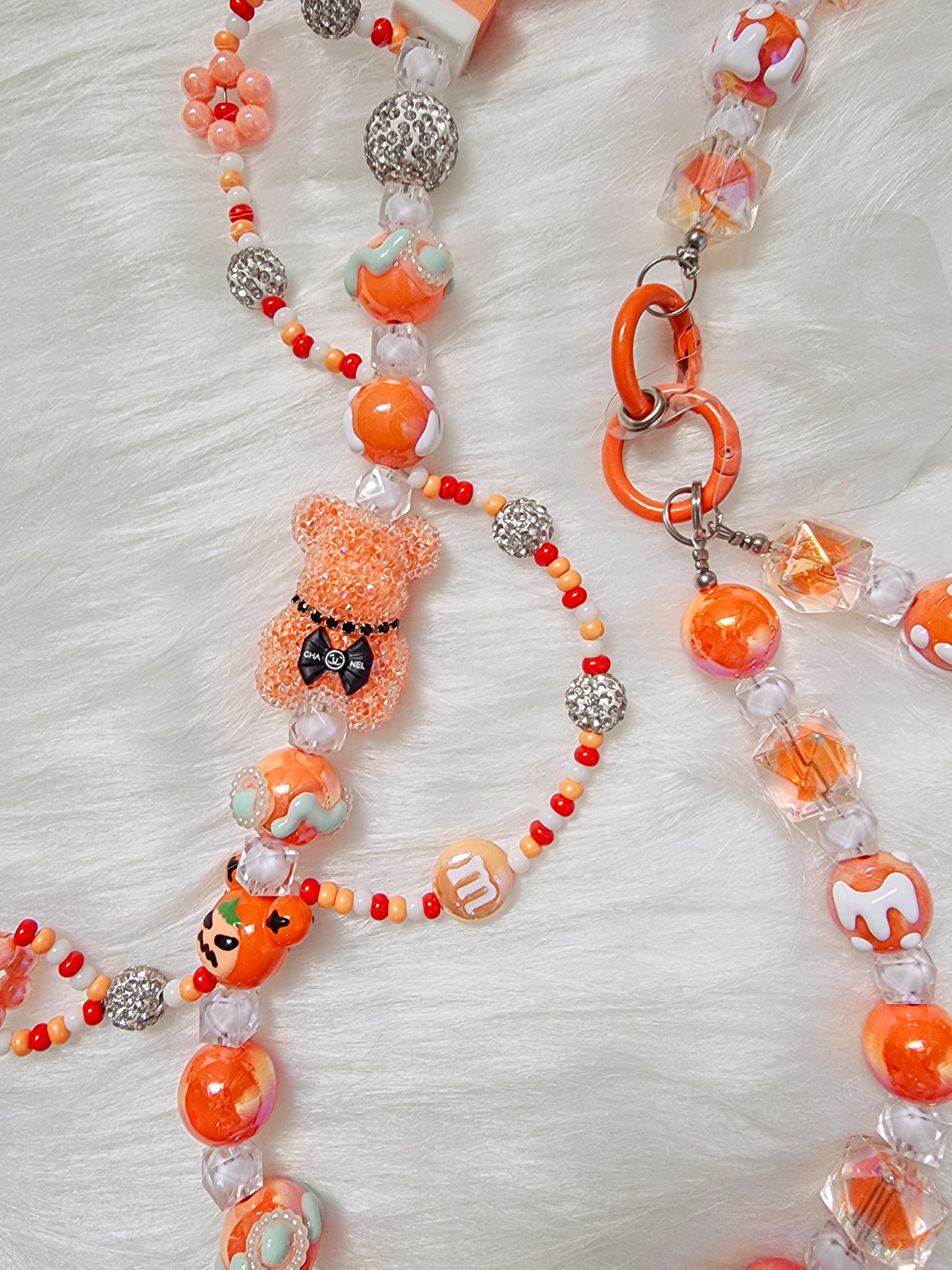 Orange crossbody strap