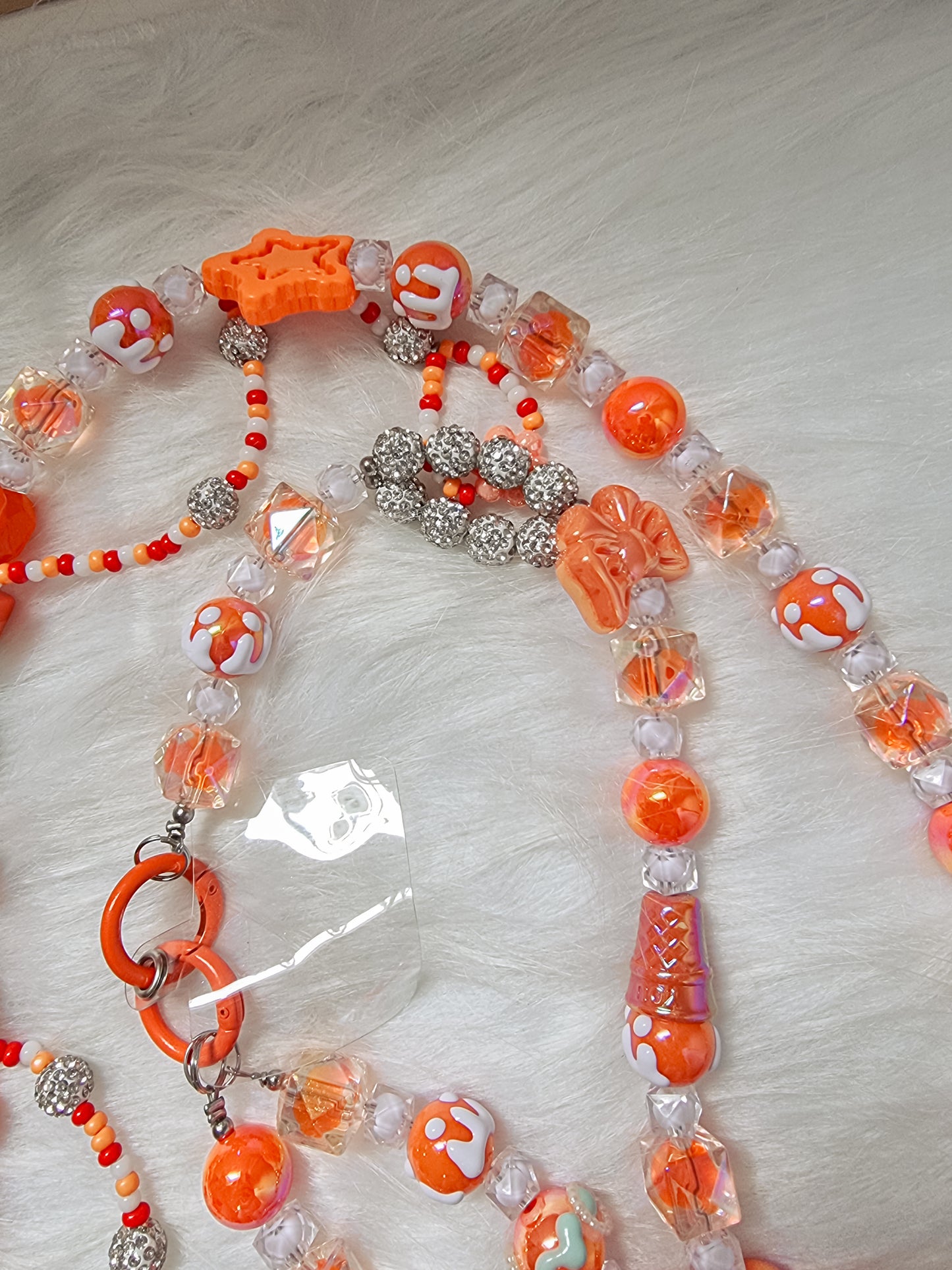 Orange crossbody strap