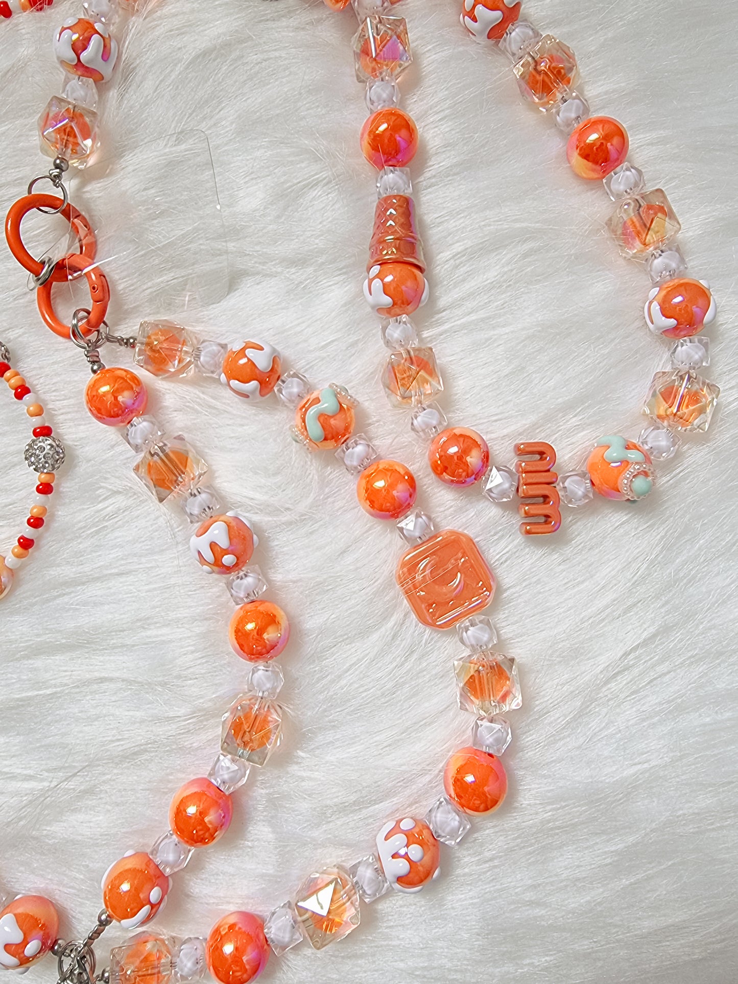 Orange crossbody strap