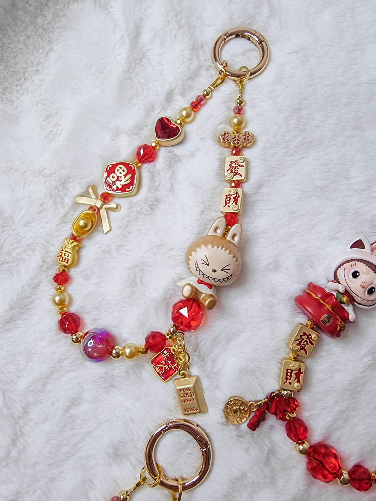 gold labubu popbean 2