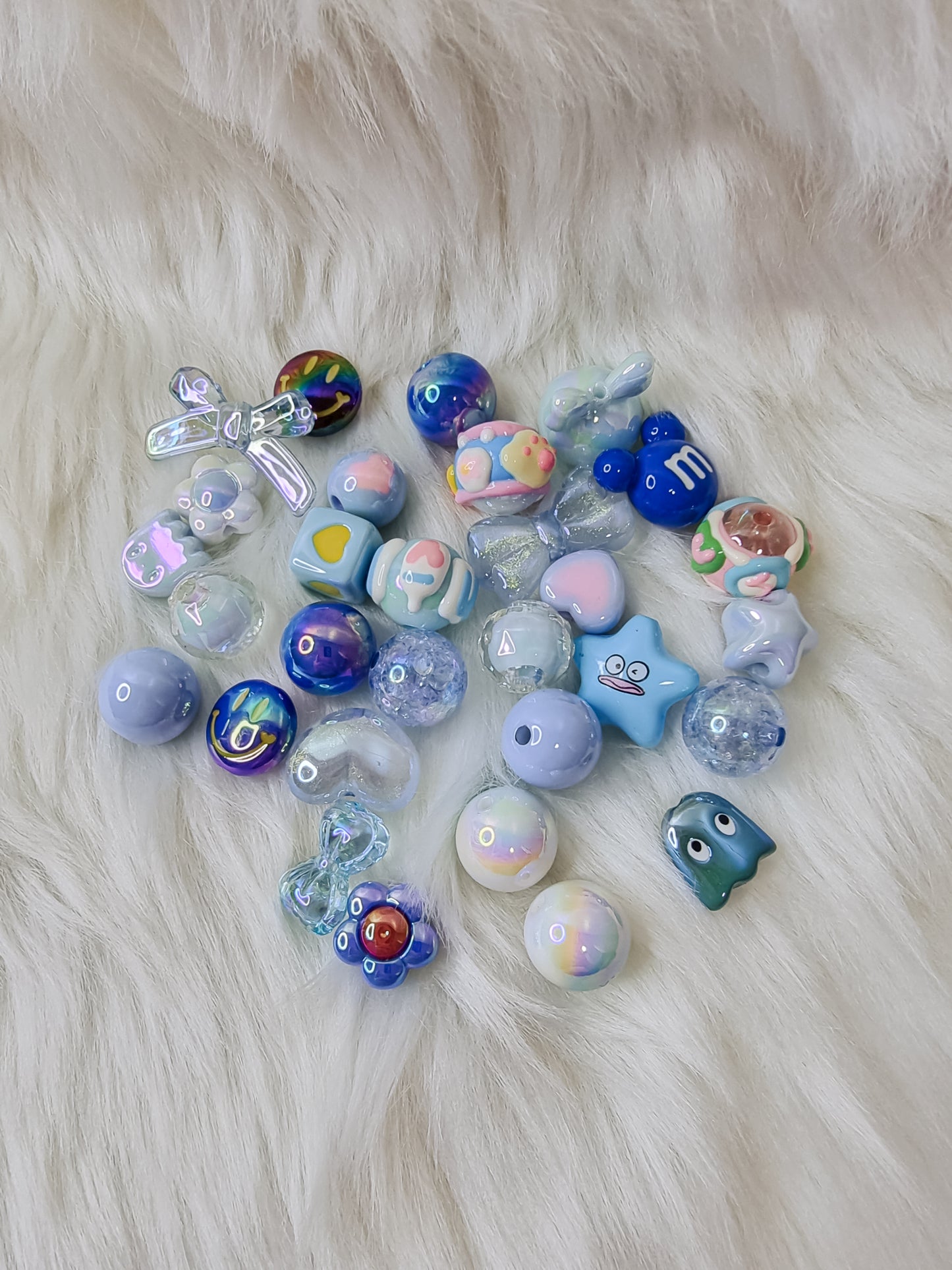 Assorted acrylic bead mixes