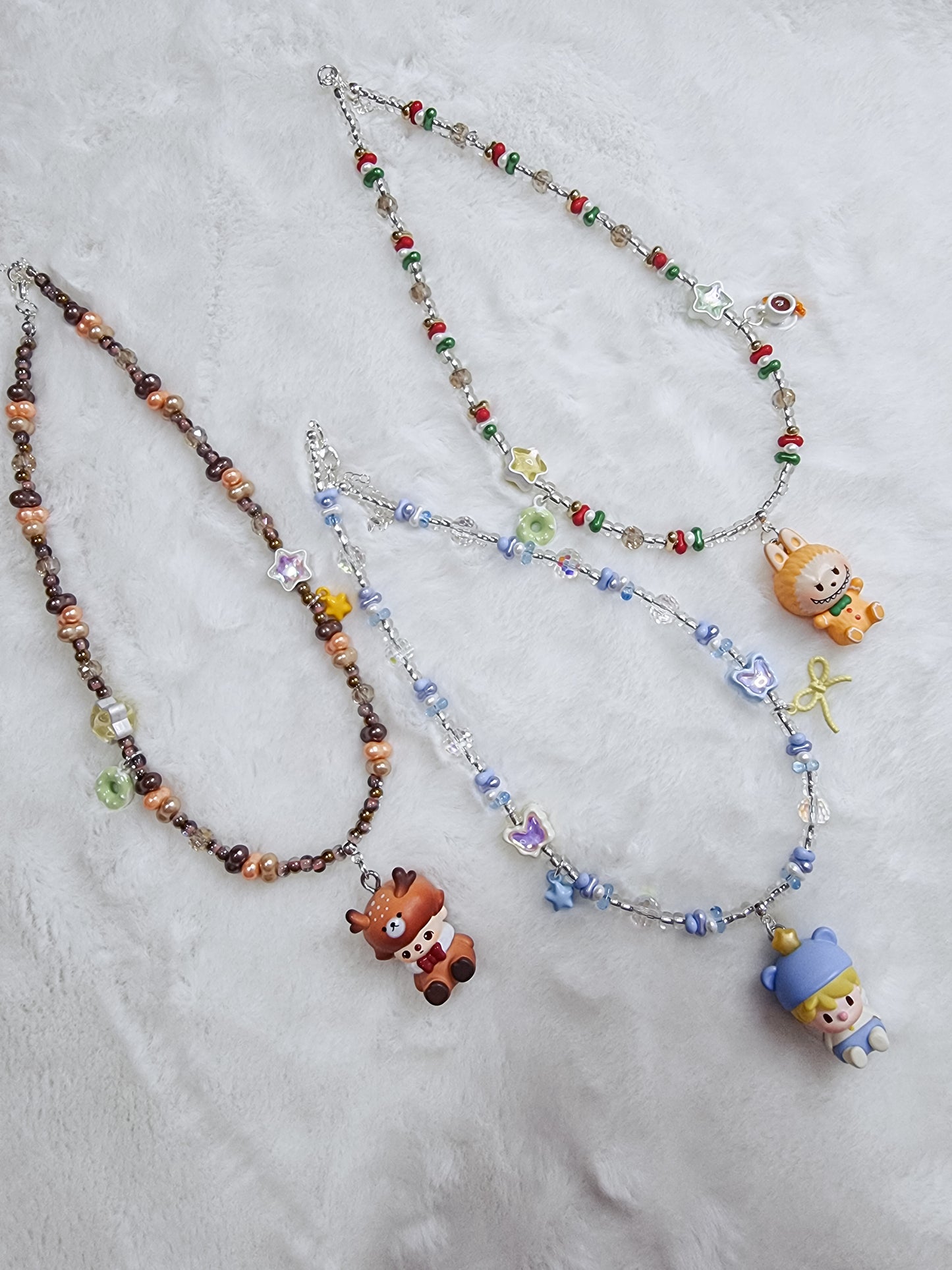 Christmas Popbean necklace