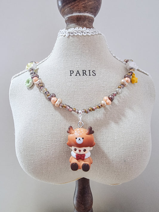 Christmas Popbean necklace