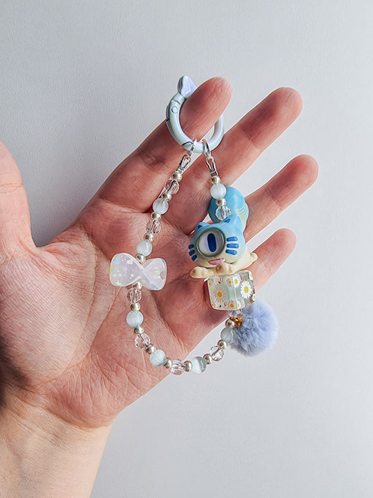 Downy cat mini strap / keychain