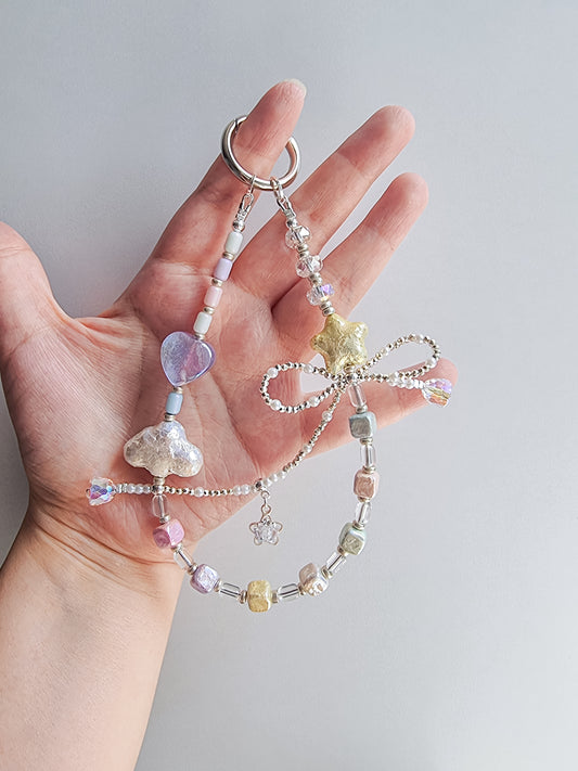 Cream beads strap