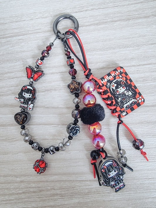 Evil kitty Tomie Kawakami phone / bag strap