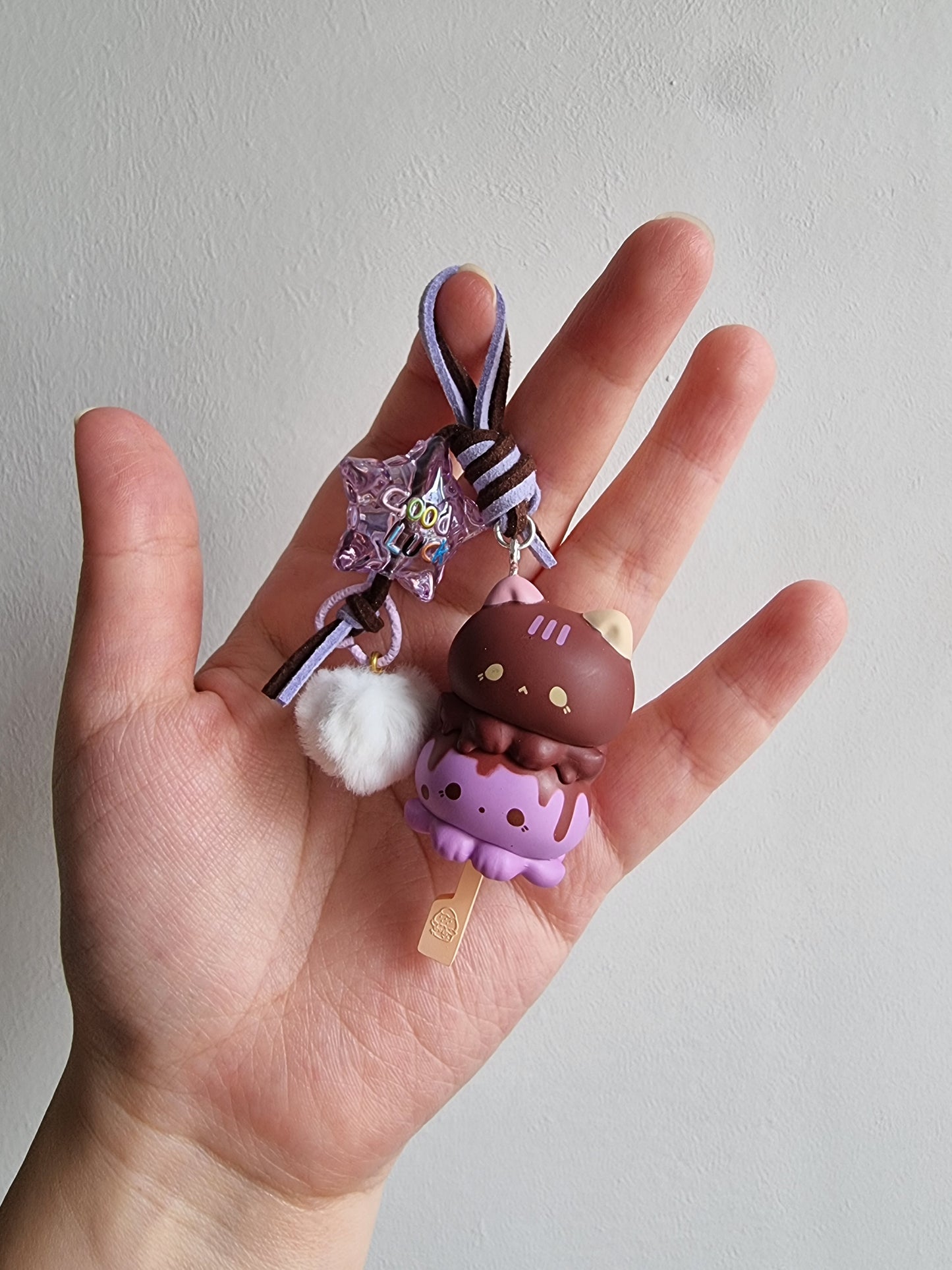 Meow Meow Ice Popsicle keychain